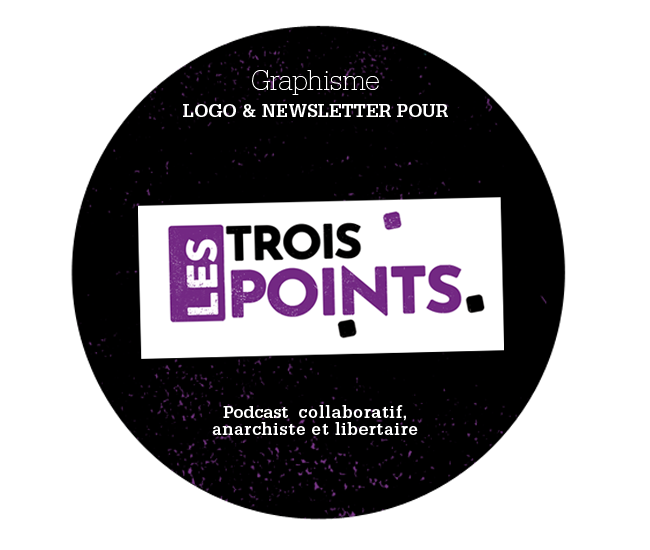 Création d'un logo et d'une ambiance graphique pour le podcast collaboratif Les Trois Points