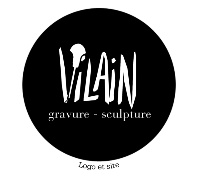 Création du logo et refonte du site internet de l'artiste graveur - sculpteur Le Vilain à Amboise 37 Nepsie